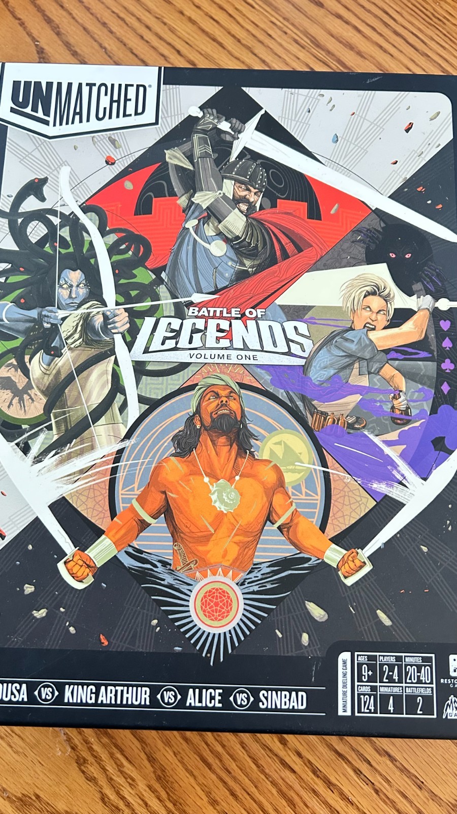 Unmatched Battle of Legends Vol 1 complete, only played once