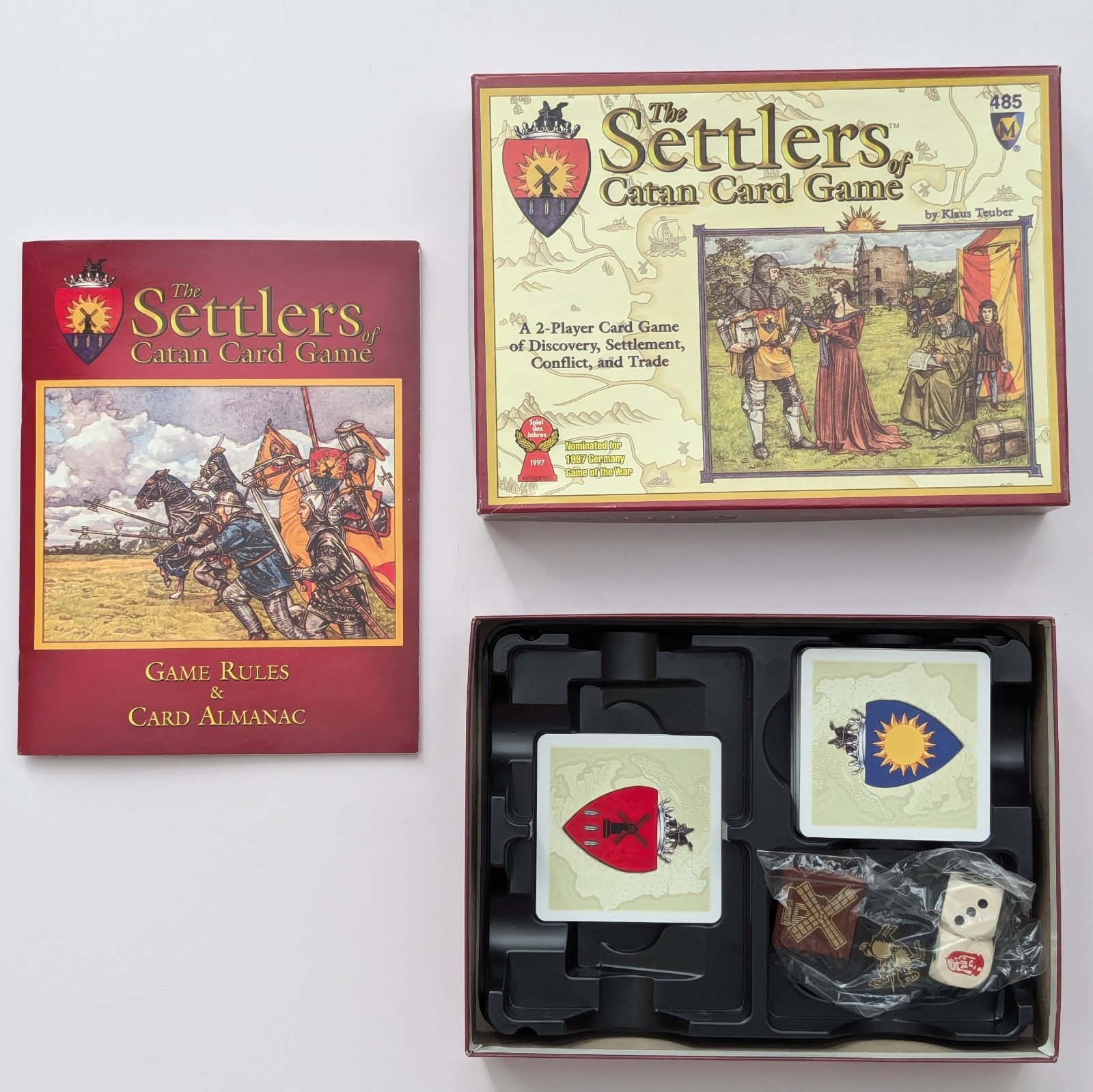 The Settlers of Catan Card Game – Set 485 Mayfair Games Complete EUC Vintage