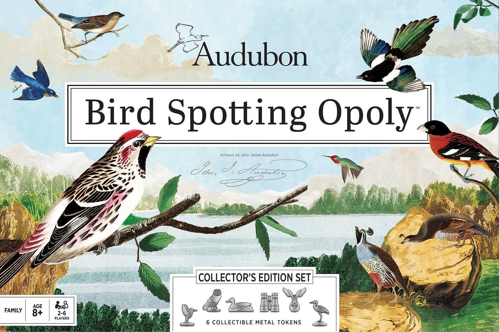 MasterPieces – Audubon – Bird Spotting Opoly Family Board Game