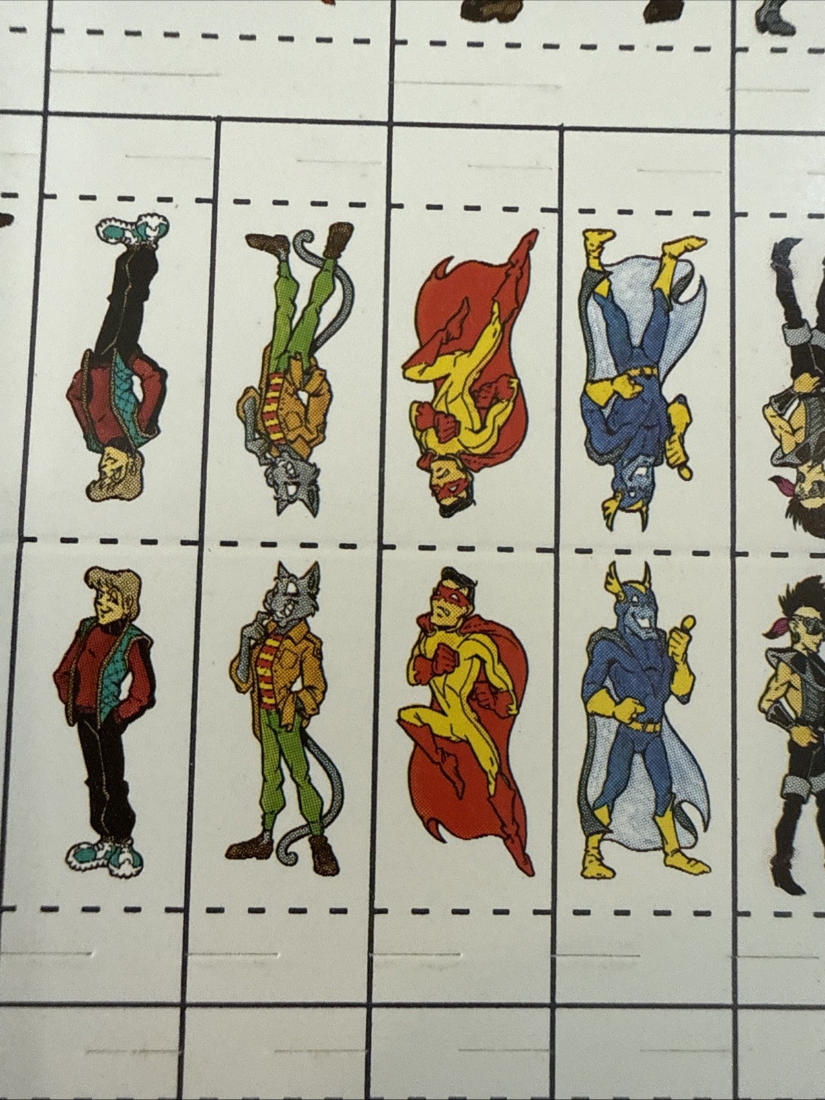 Unknown 1980s/90s RPG Game Unpunched Counter Sheet