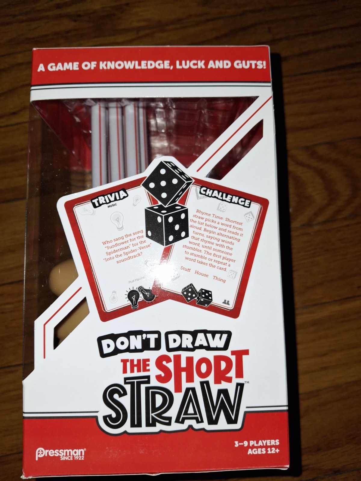 Don’t Draw the Short Straw Ages 12+ for 3-9 Players NIB fun silly adult game
