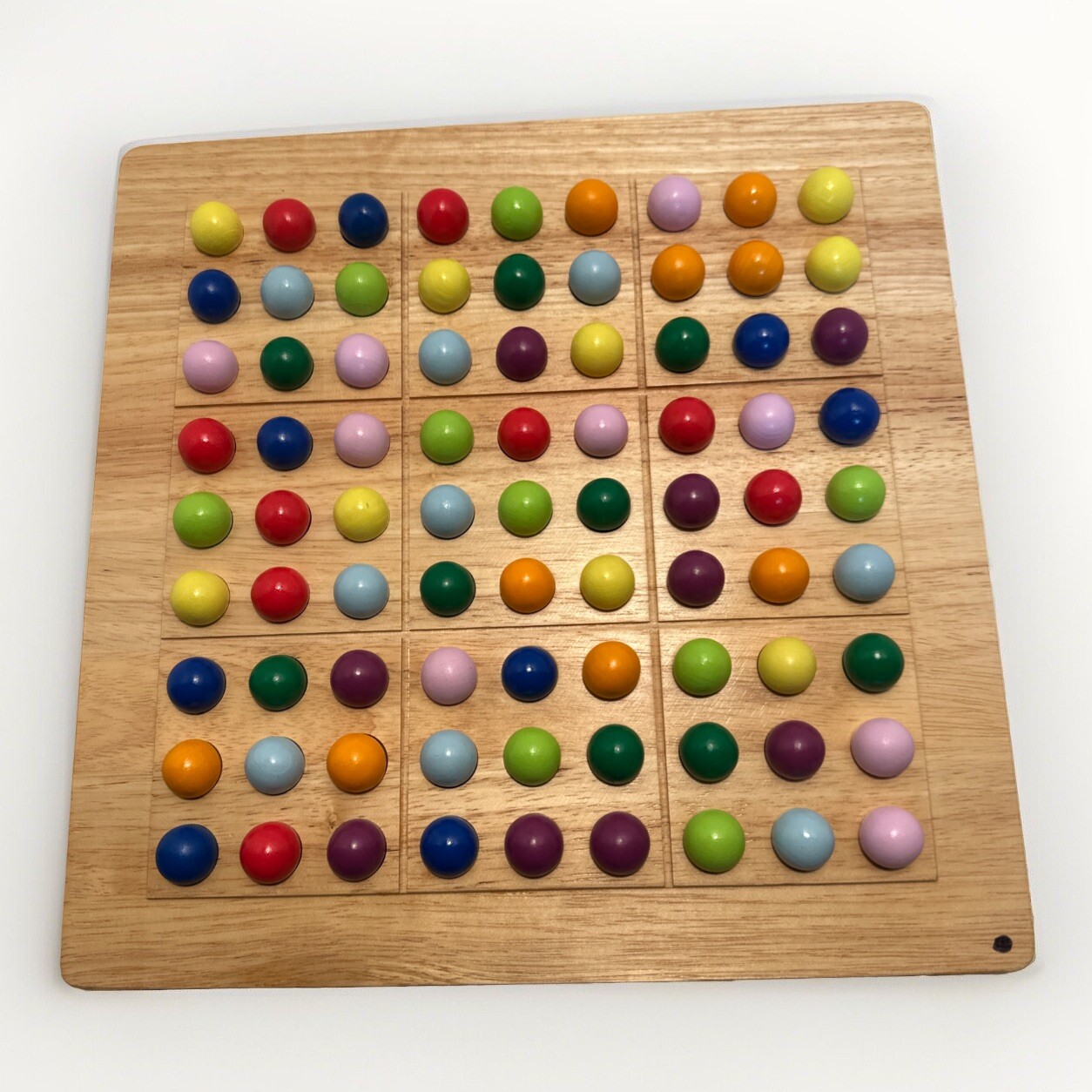 Colorku Game SUDOKU Mad Cave Bird 2006 Wood Wooden Board Colors logic + Bonus