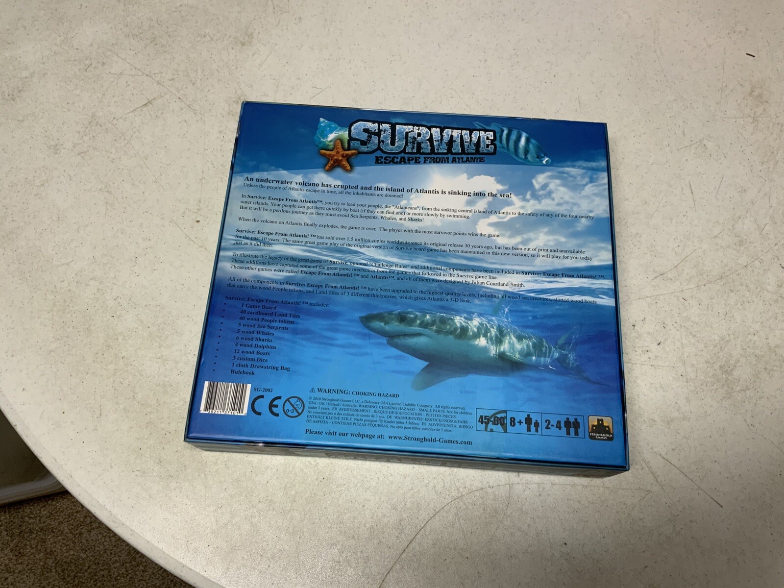 2010 Survive Escape From Atlantis Game, 5-6 Player Expansion, Dolphins Dive Dice