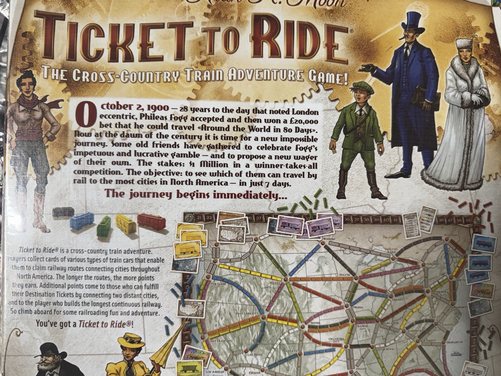 Days of Wonder Ticket To Ride 2004 Alan R Moon German Board Game NEW SEALED BOX