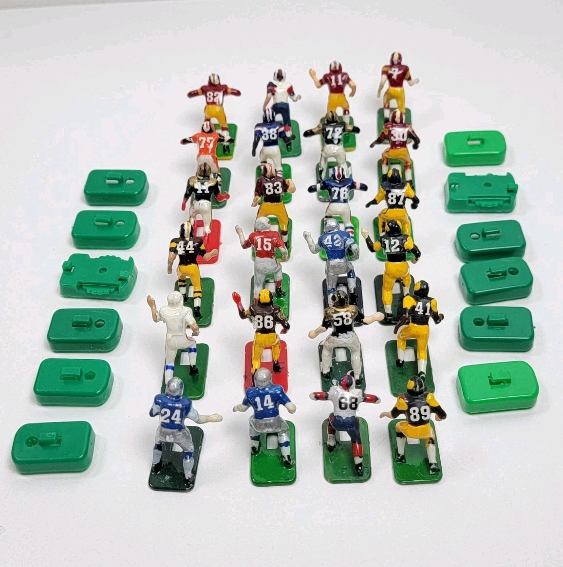 Vintage Tudor Electric Football Game NFL Team Figures Lot Of 24 Mixed