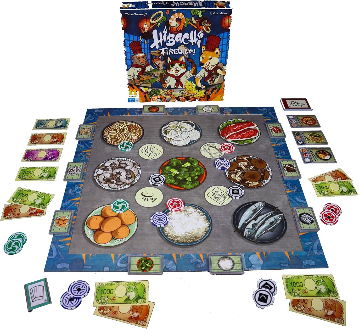 Hibachi: Fired Up! Board Game – Competitive Recipe Cooking Game with Skill-Based