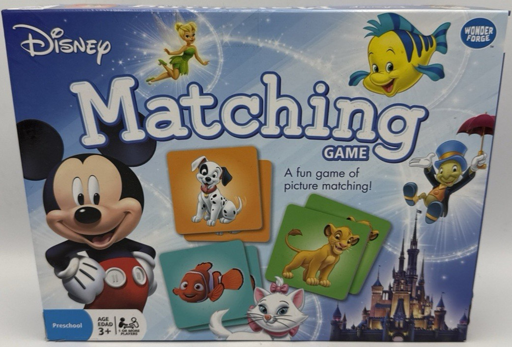 Disney Matching Game Wonder Forge Memory Game 72 Picture Tiles