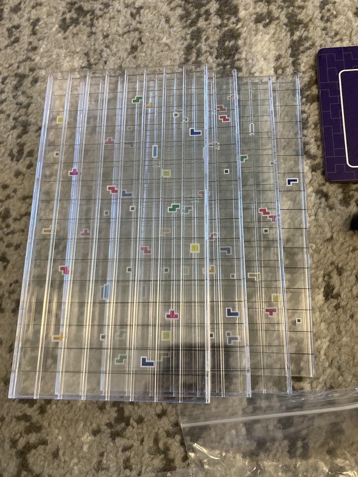 (Choice Of Replacement Parts) Tetris Strategy Game Board game Incomplete
