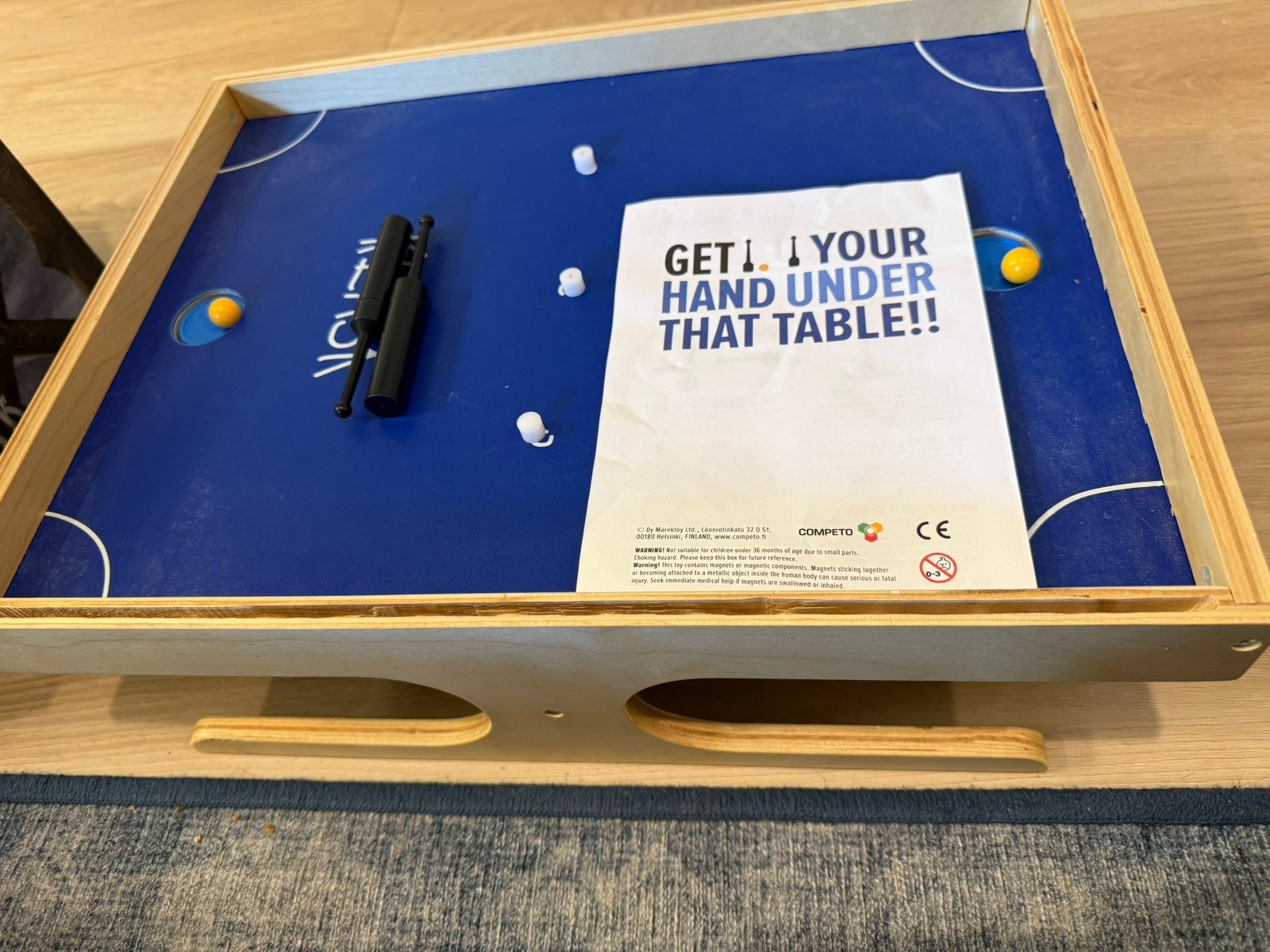 KLASK Magnetic Battle Game of Skill Tabletop Foosball / Air Hockey Hybrid Battle