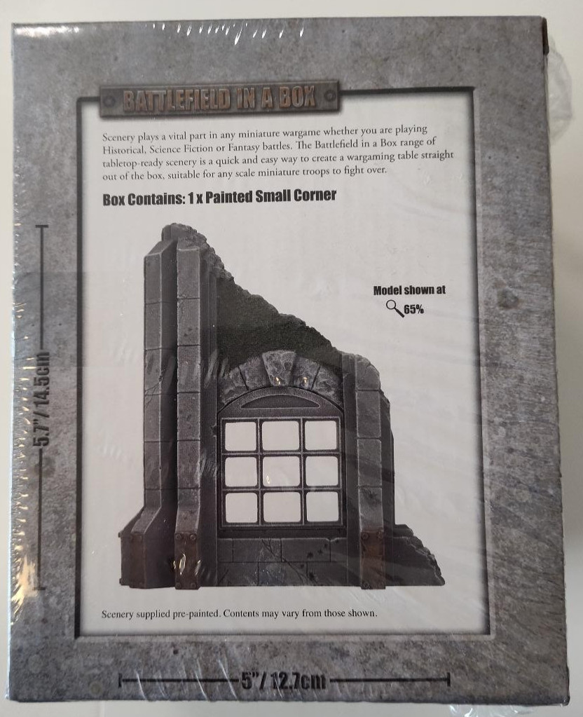 Battlefield in a Box Gothic Industrial Small Corner by Gale Force Nine (2020)