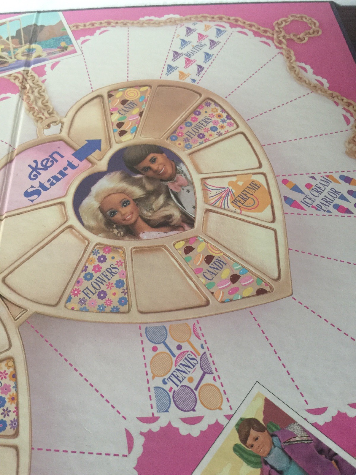 Barbie Dream Date Board Game 1992 Part Game Board