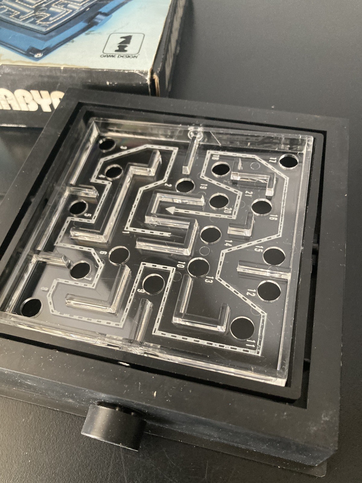 Vintage 80s Labyrinth Game Marble Maze No. L-60 1985 Game Design 