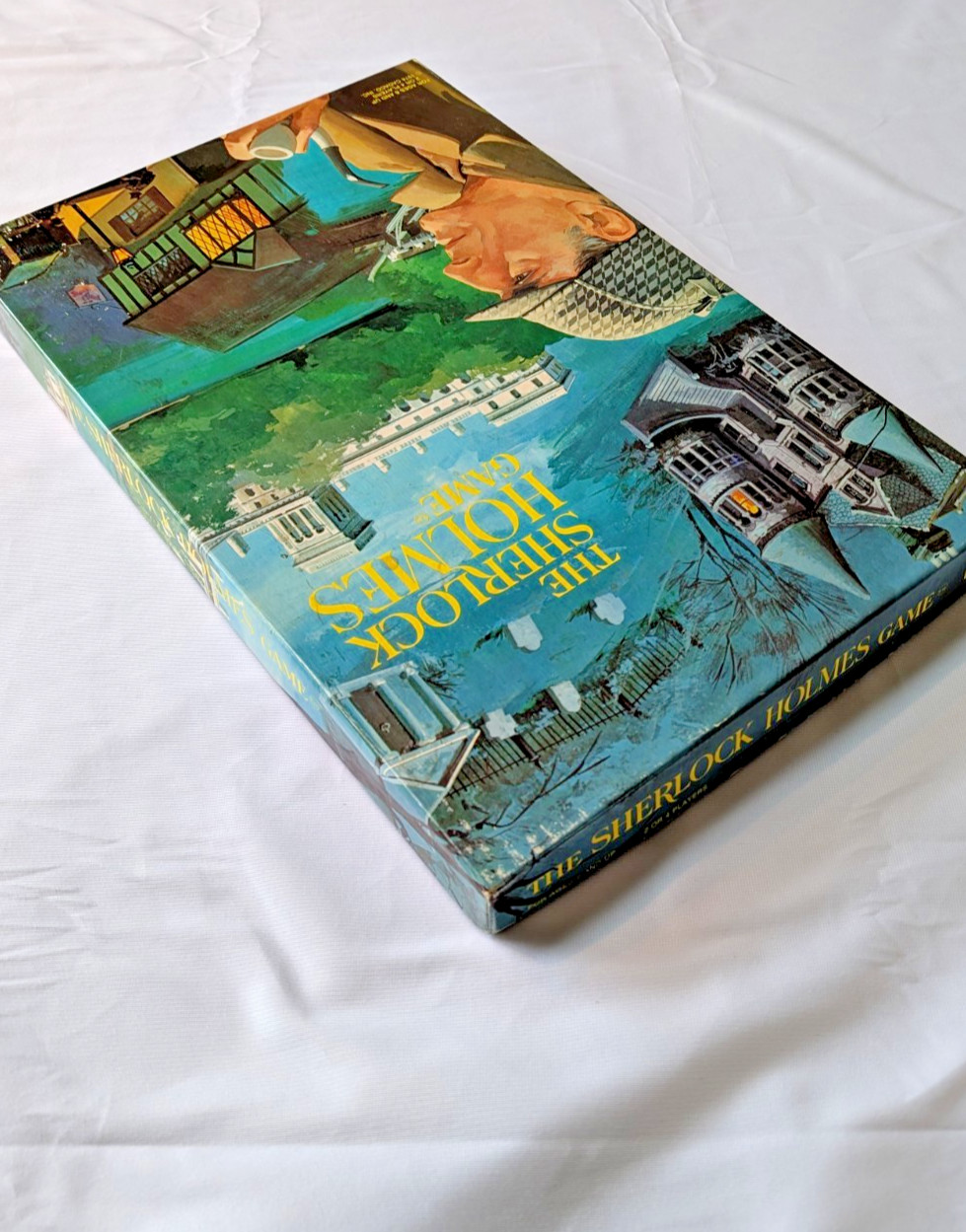 1974 Sherlock Holmes Mystery Board Game Cadaco COMPLETE & UNPUNCHED (h)