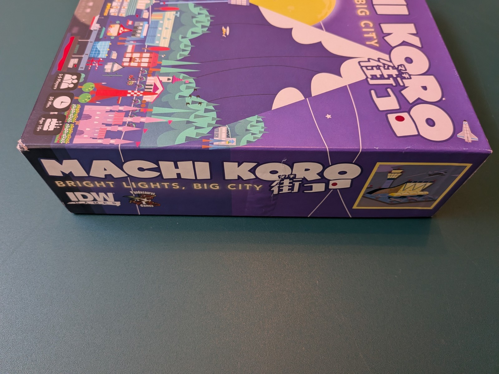 New Inside Machi Koro Bright Lights City Building Complete Board Game: Box Wear