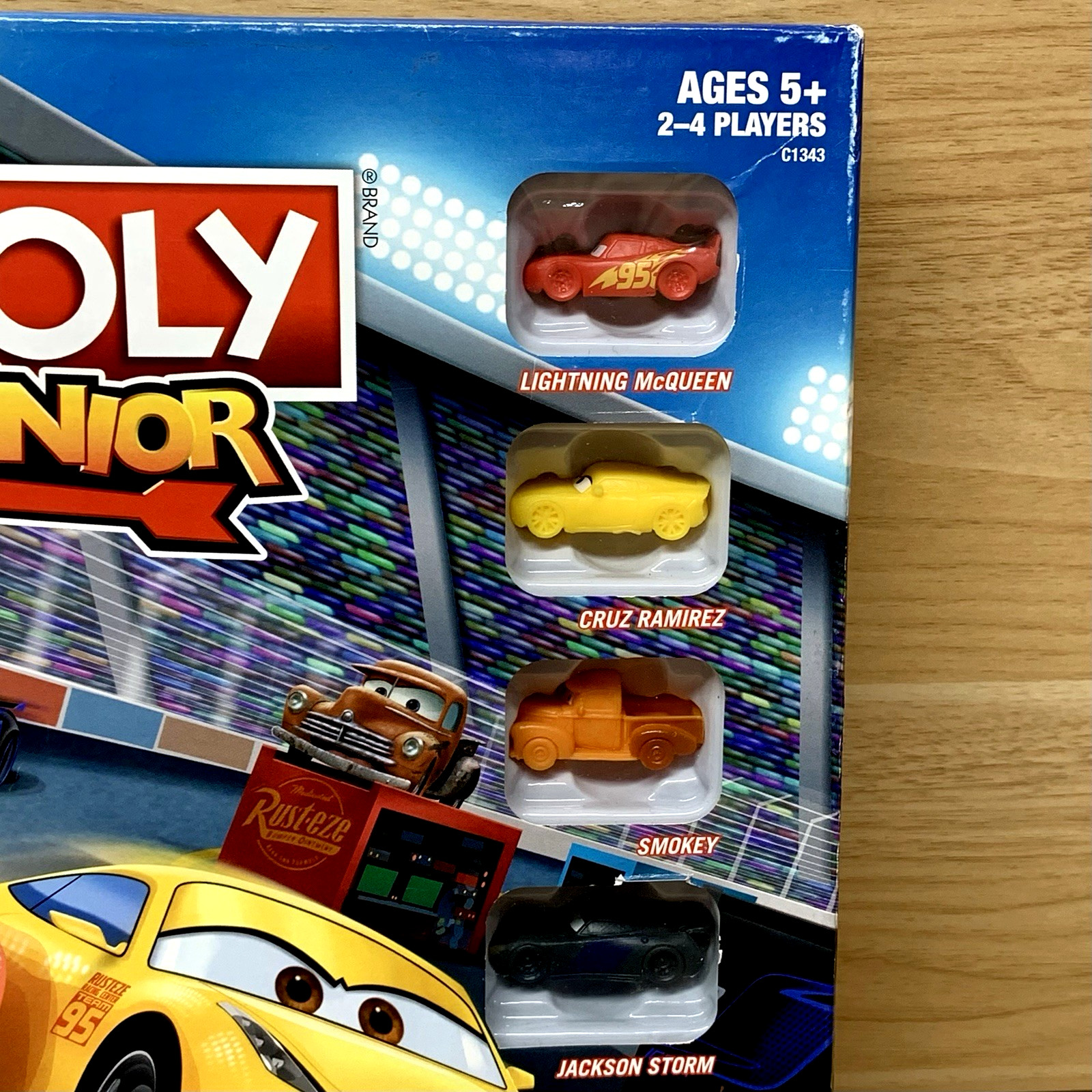 Monopoly Junior Disney Pixar Cars 3 Edition Board Game Hasbro Kids Ages 5+