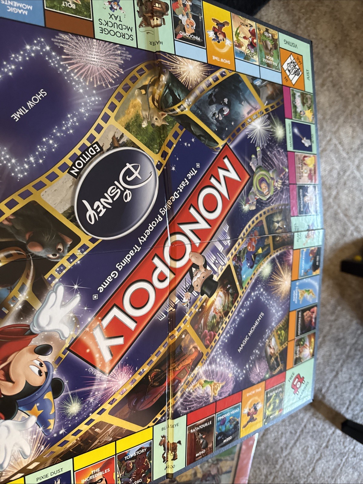 MONOPOLY DISNEY EDITION (2009) 6 PEWTER PIECES 1 GOLDEN TINKER BELL Game Piece