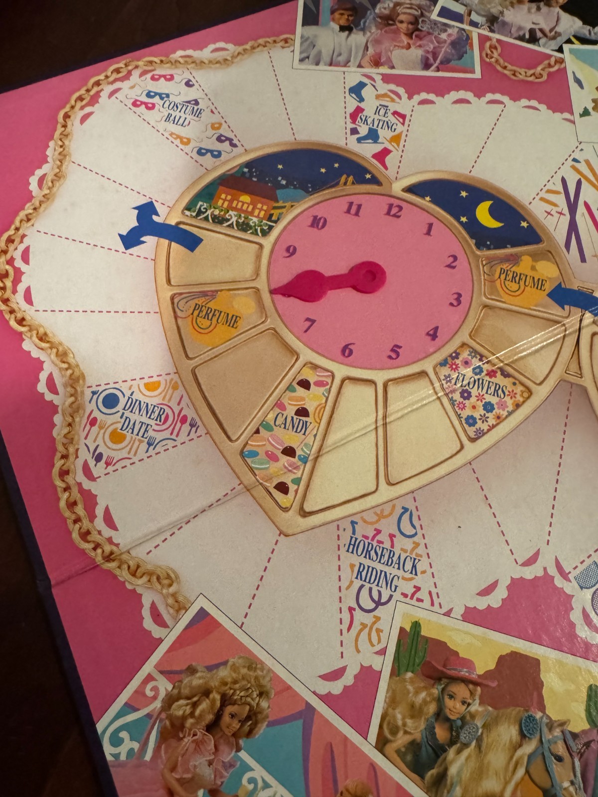 Vintage 1992 Barbie Dream Date Board Game 100% Complete Golden Mattel