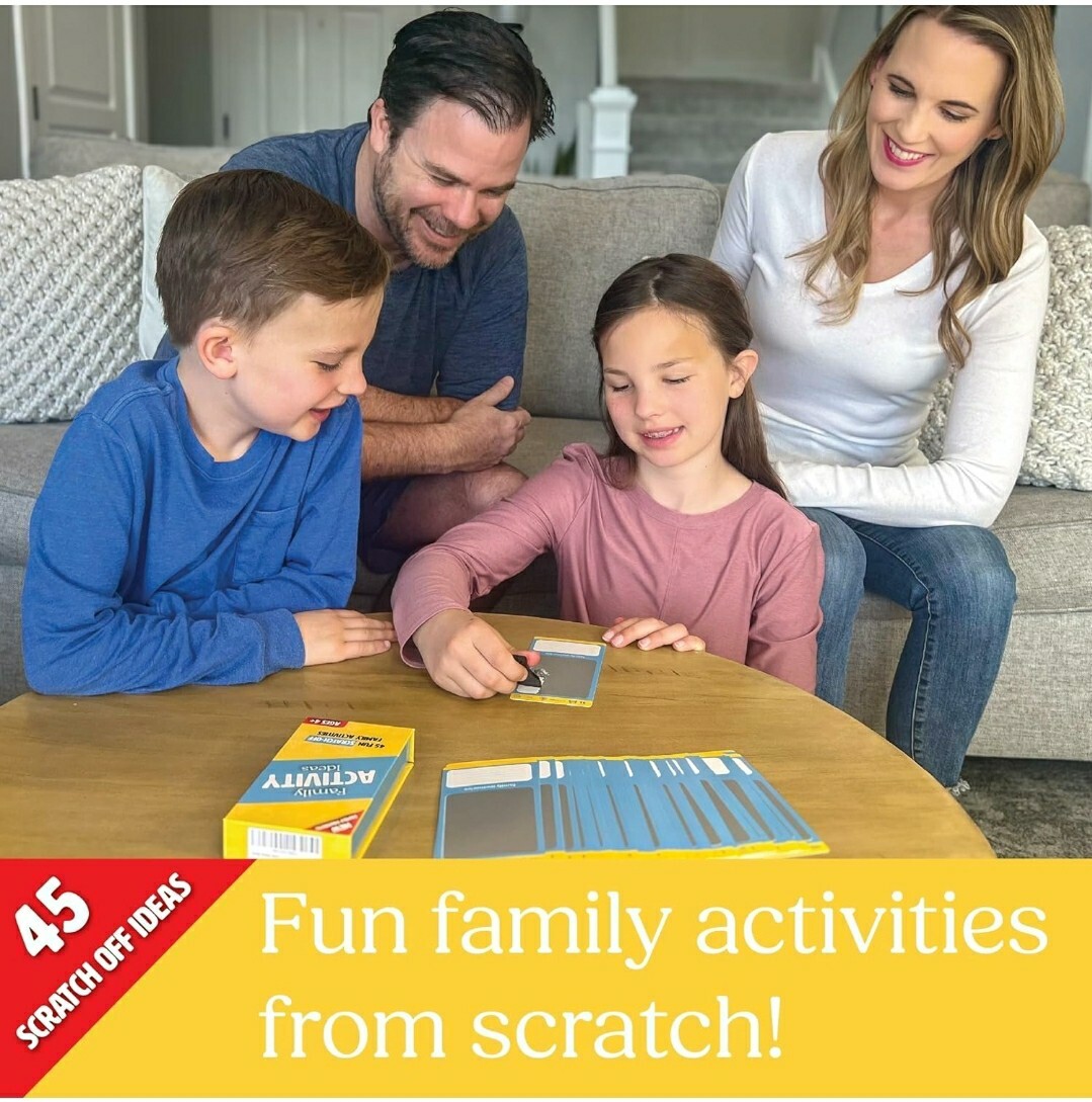 Family Activity Ideas | 45 Creative Scratch-Off Experiences Family Game. NIB