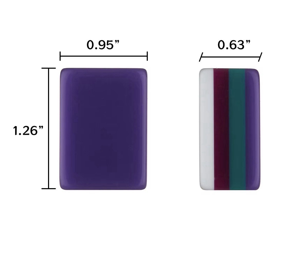 American Mahjong Game Set, 160 Dark Purple Layered Mah Jong Tiles