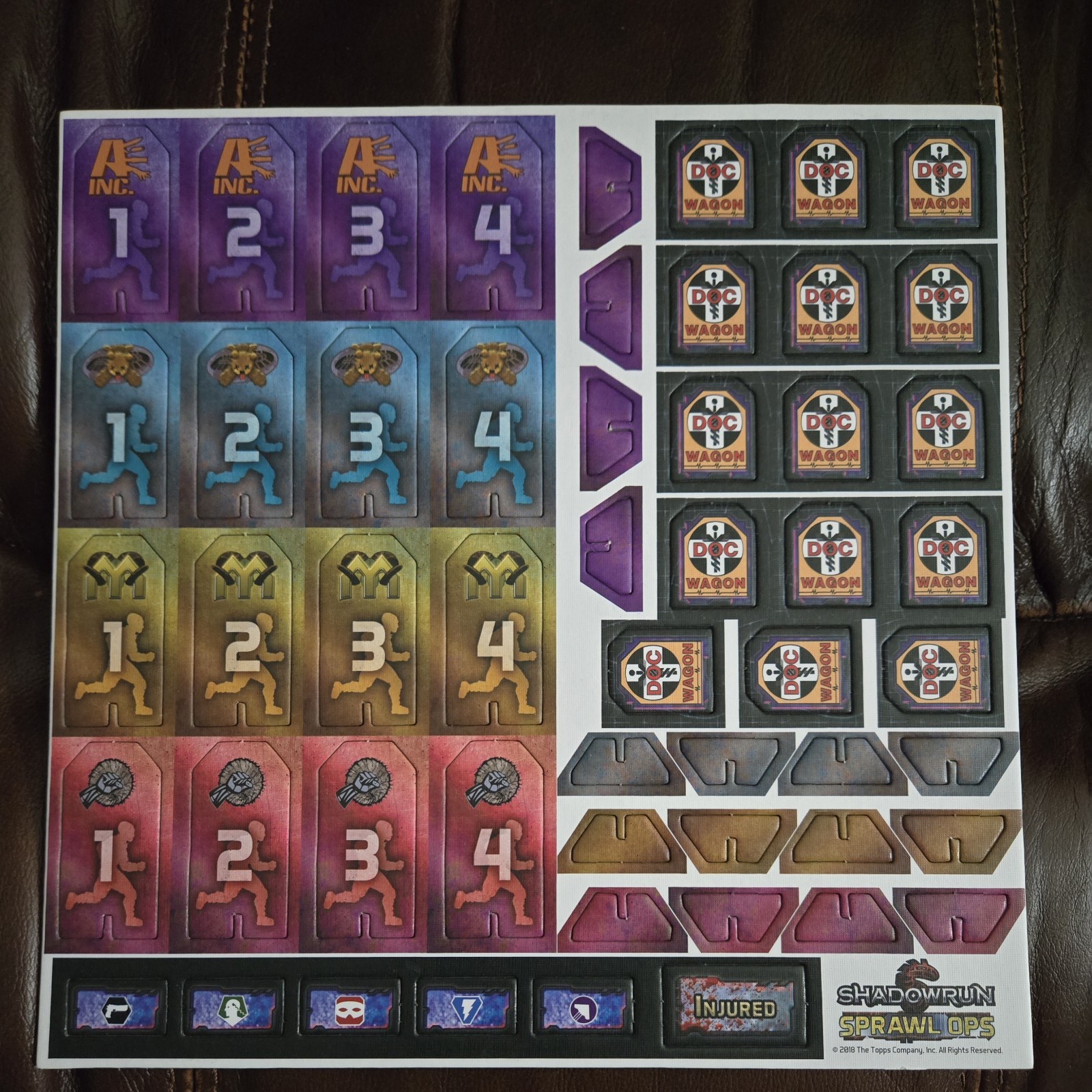 Shadowrun Sprawl Ops Unpunched Token Set Brand New Never Used Cyberpunk Board