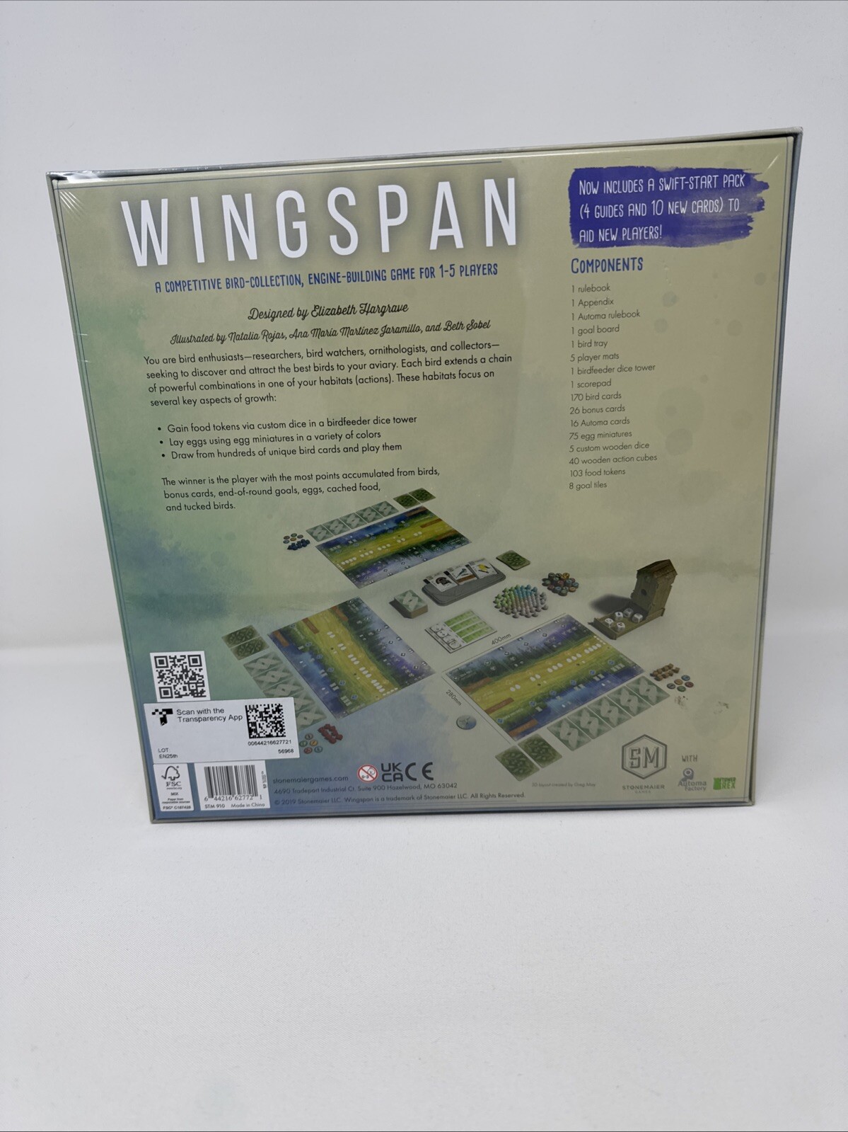 Stonemaier Games STM910 Wingspan 2nd Edition Board Game SEALED
