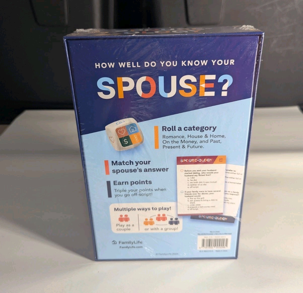 ‘Spouse-Ology’ A Marriage Trivia Game By Family Life 2024 (Damaged Box)