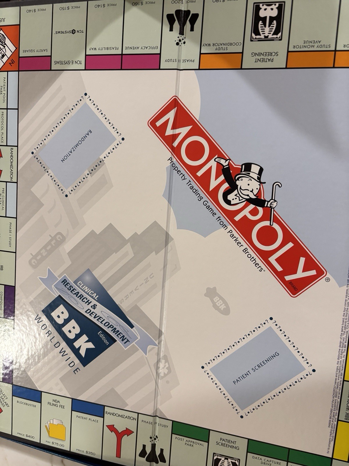 Monopoly: BBK Worldwide Clinical Research & Development Edition Game Rare