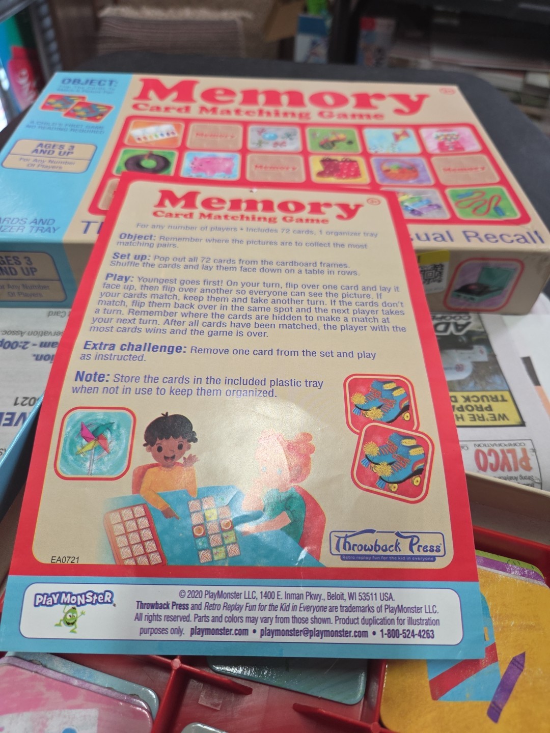 Memory 72 Card Matching Game 2020 Classic Game Visual Recall Complete