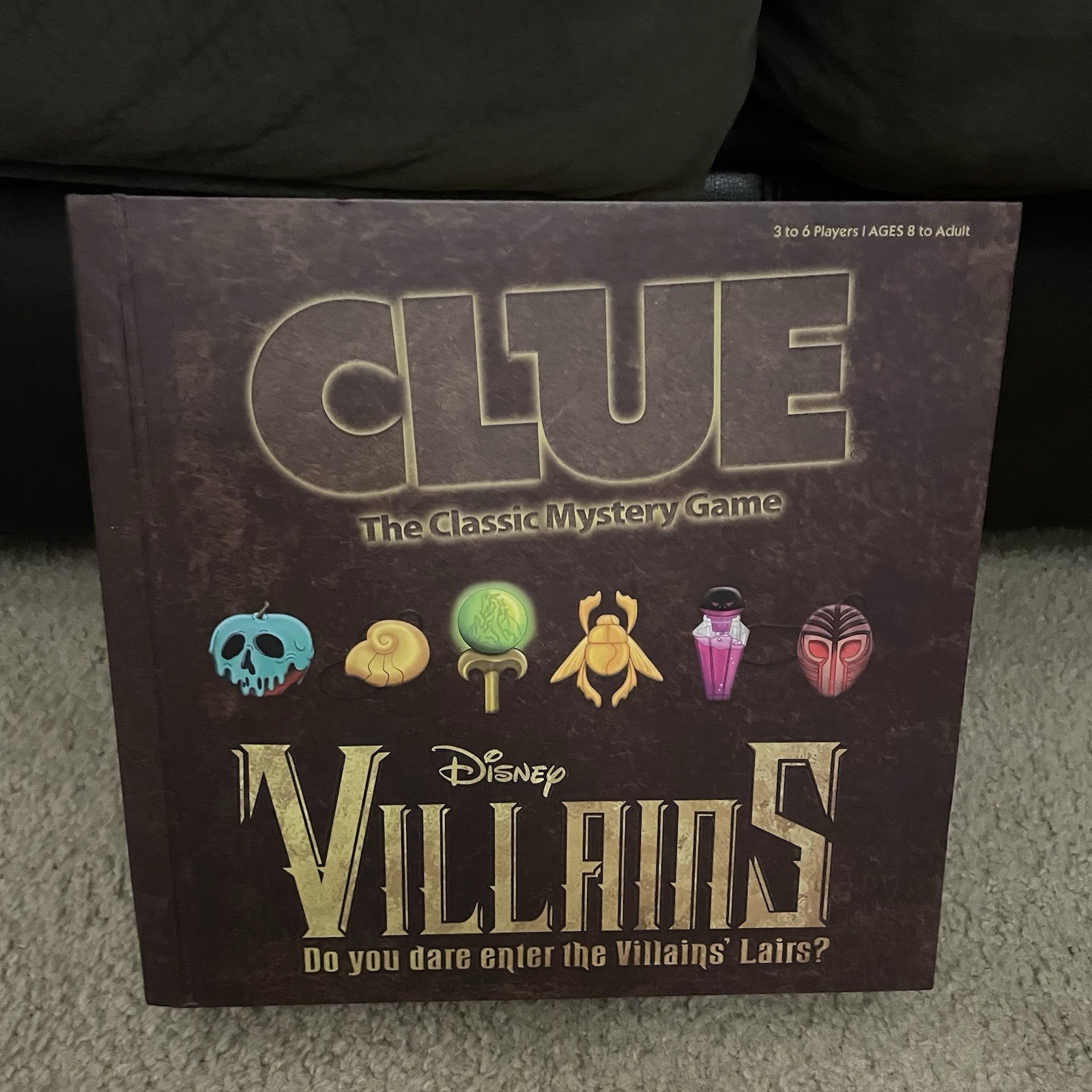 Disney Parks Edition Clue Villains Board Game Hasbro Exclusive COMPLETE
