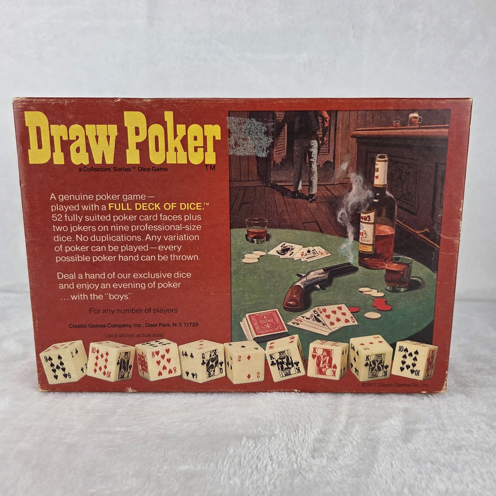Vintage 1977 Draw Poker Dice Game – Classic Games Company