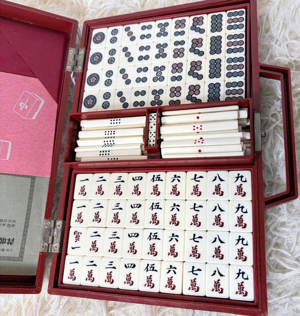 Nintendo Yakuman Diamond Mahjong Tile Set Heavy Tiles Vintage Complete Japan
