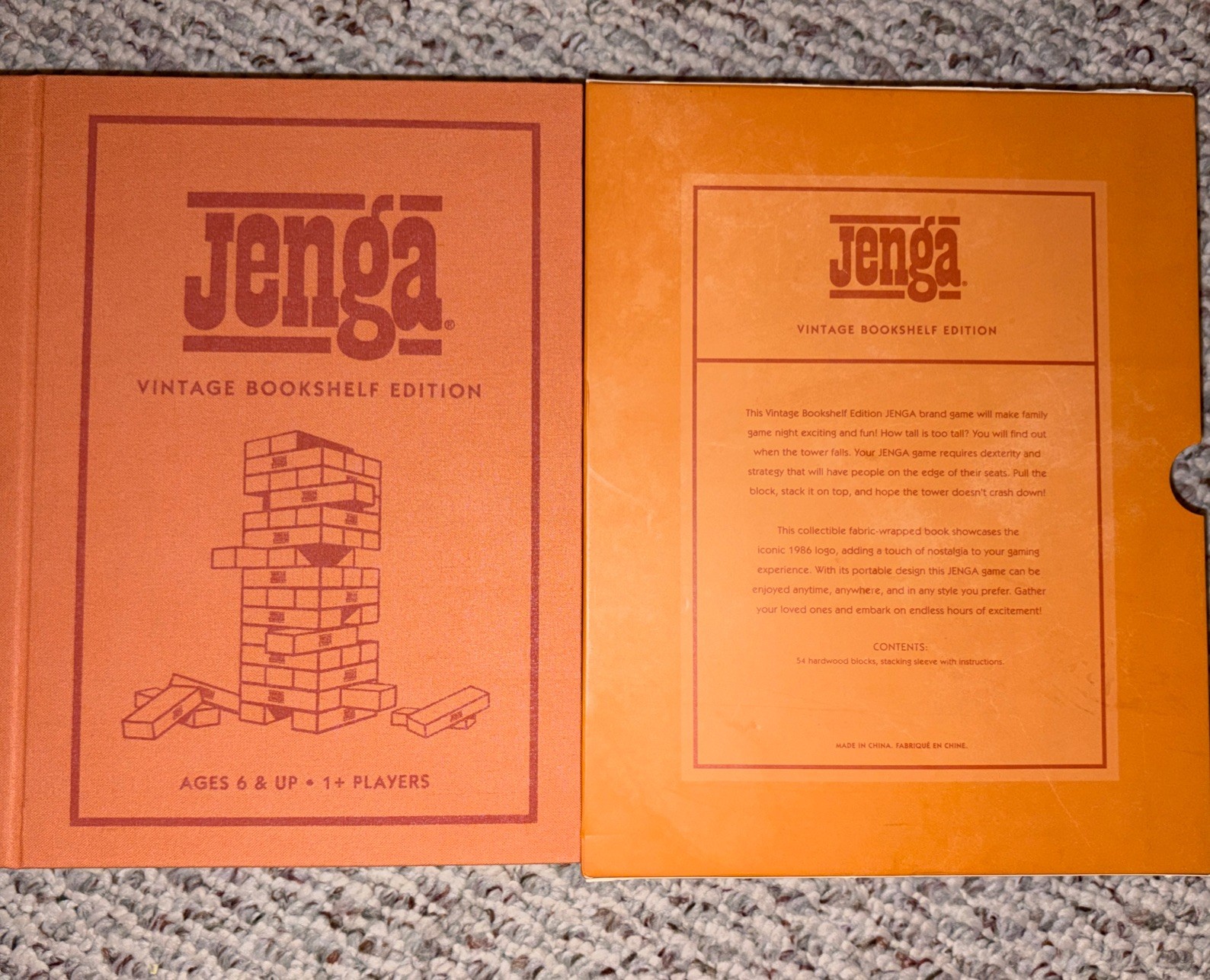 Jenga Vintage Bookshelf Edition