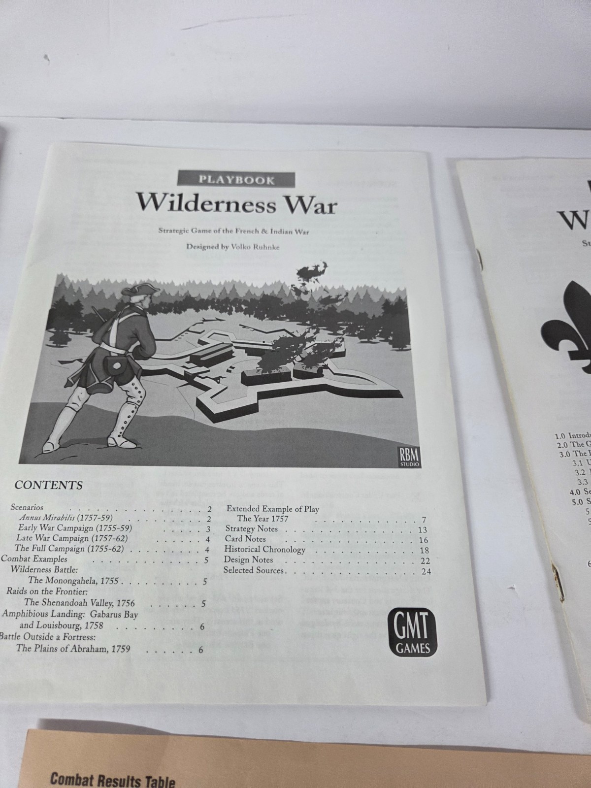GMT Games Wilderness War The French and Indian War(1st) Box VG+/NM