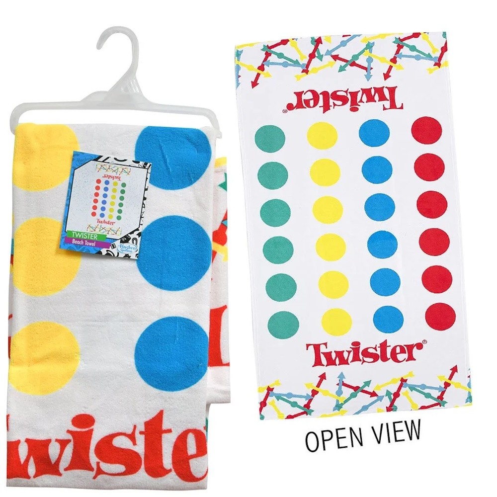 Hasbro Twister Beach Towel 27x 57 inch ages 3+