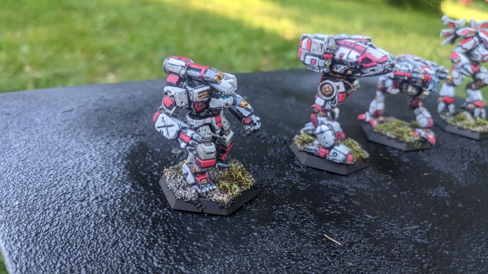 BattleTech: 21st Centauri Lancers Command. 4xModels. Painted.