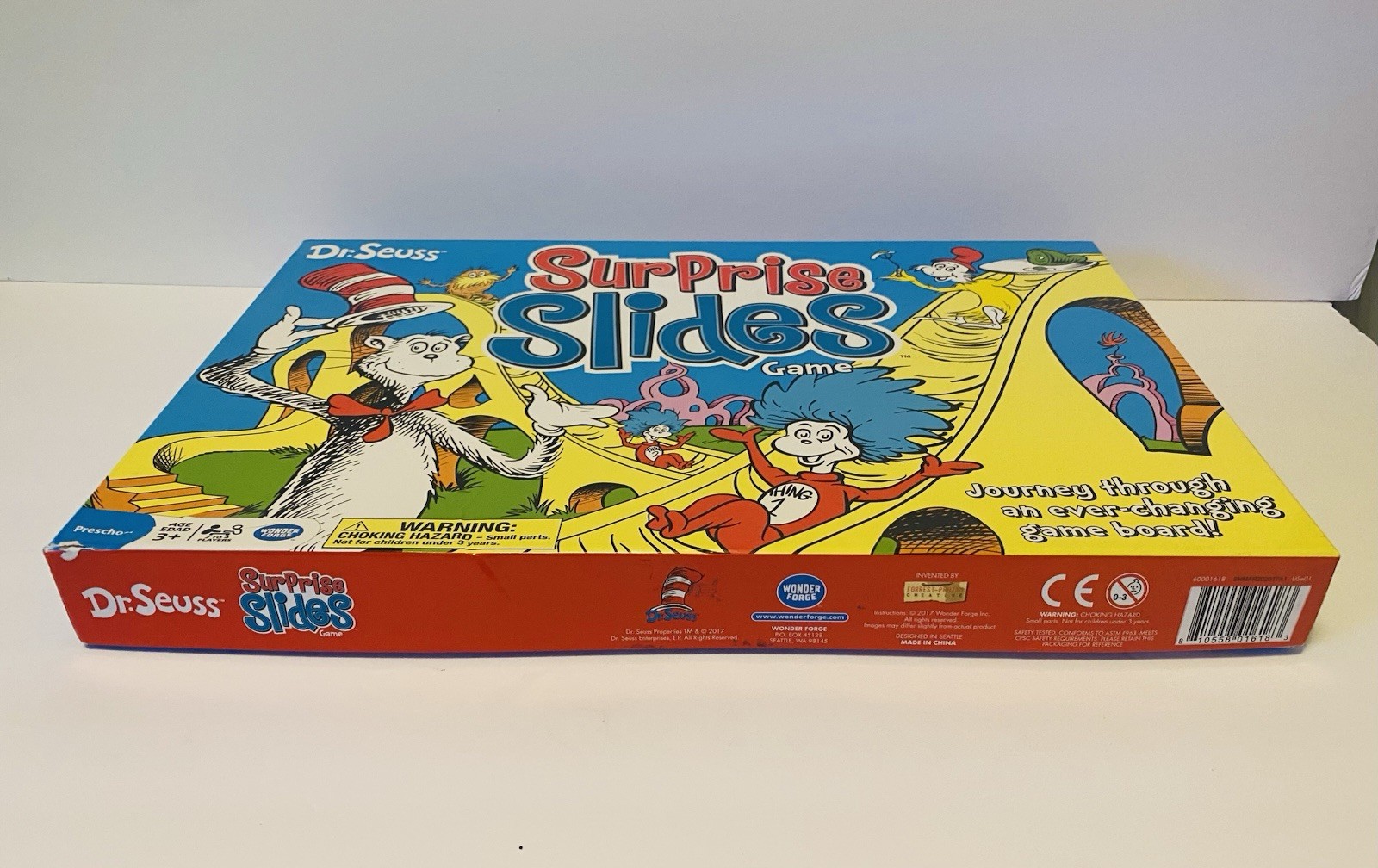 Dr. Seuss Surprise Slides Board Game “Cat in the Hat” by Wonder Forge