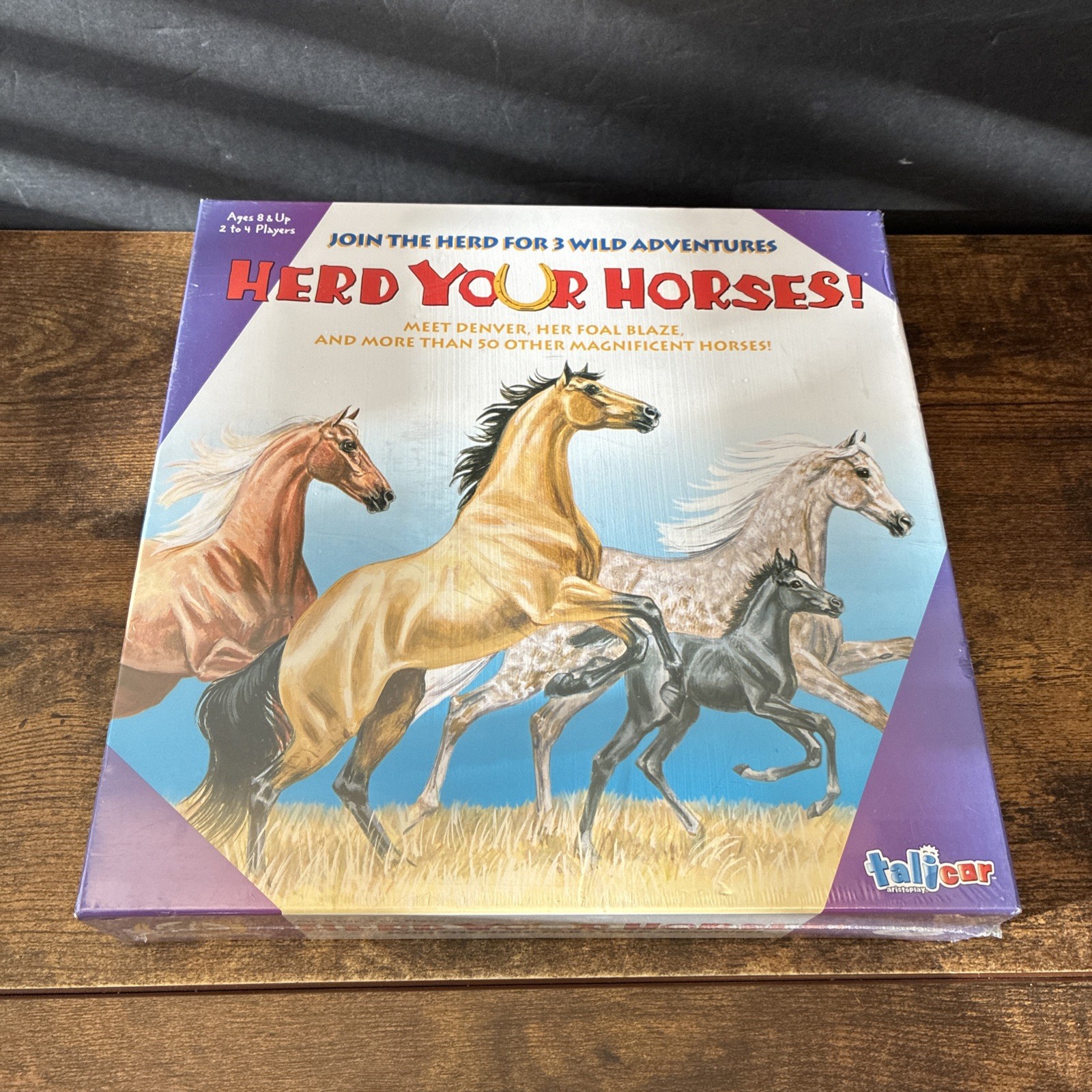 Herd Your Horses Board Game 3 Wild Adventures Talicar Aristoplay 2023 New Sealed