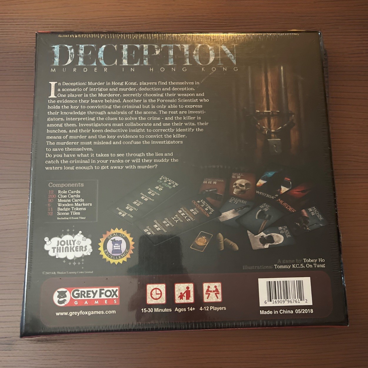Deception: Murder in Hong Kong Board Game. New In Box. Unopened