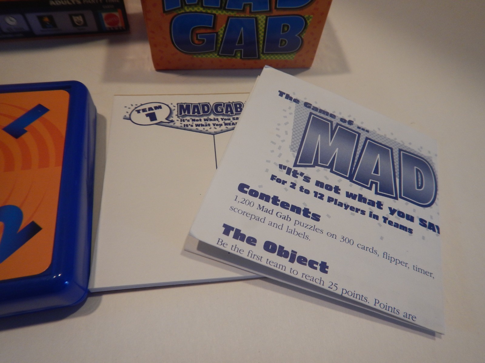 VINTAGE Mad Gab Game COMPLETE Patch Products 2005 Party Game