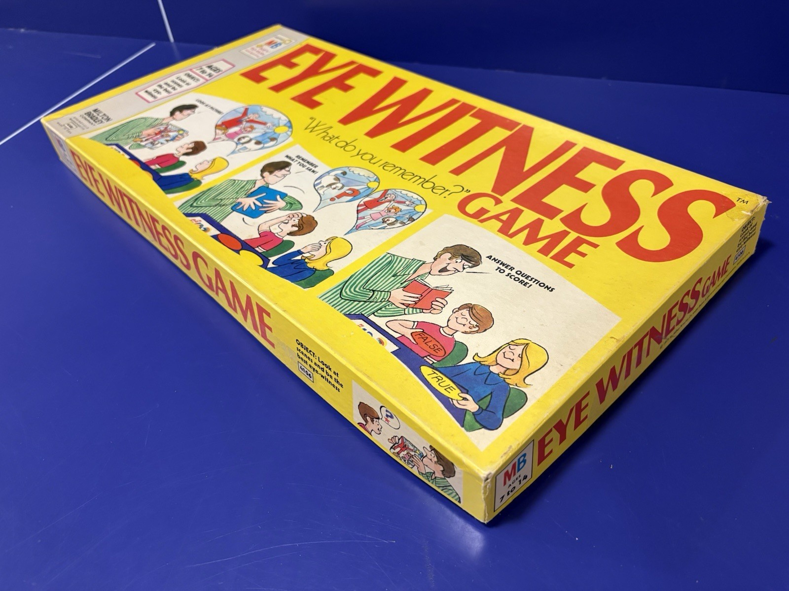 Vintage Eye Witness Game. ©️1971 Milton Bradley Co.