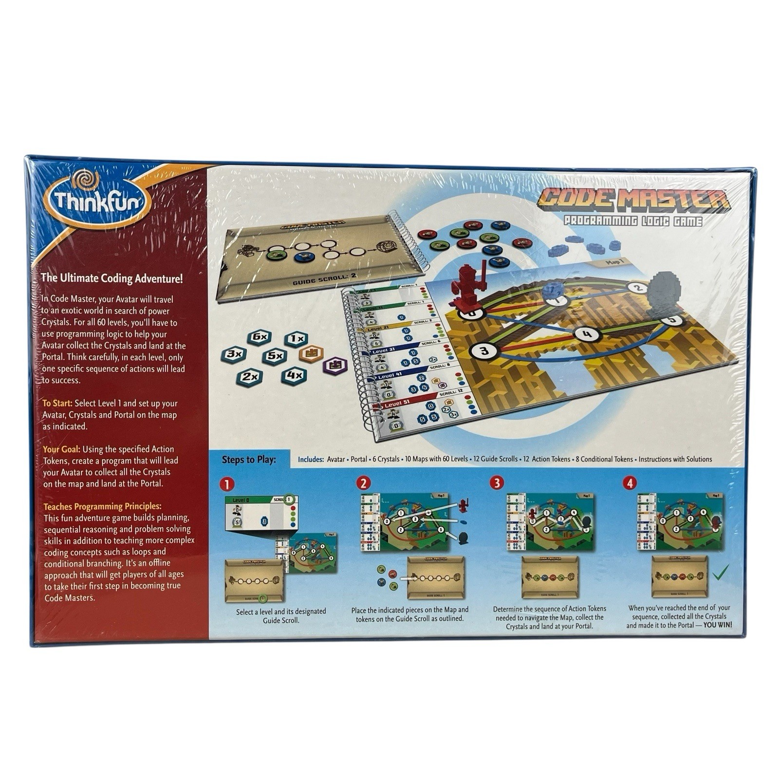 ThinkFun CODE MASTER Programming Logic Game NEW Ignite Your Mind!