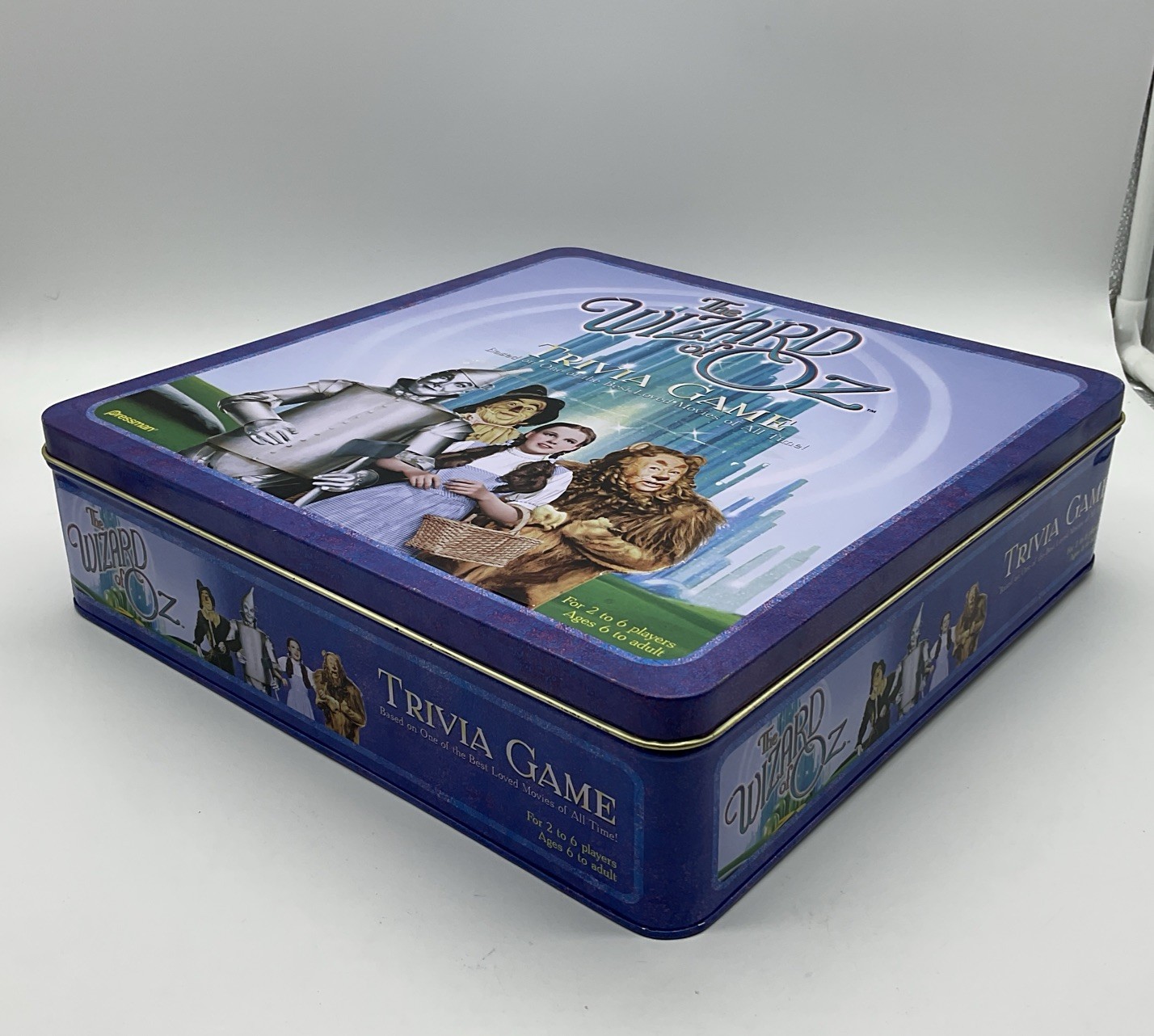 1999 Pressman Wizard of Oz Trivia Game Collectible Tin – Open Box Sealed Pieces