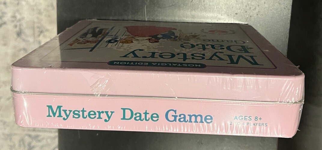 New Sealed Mystery Date Board Game Tin Nostalgia Edition Hasbro 2014