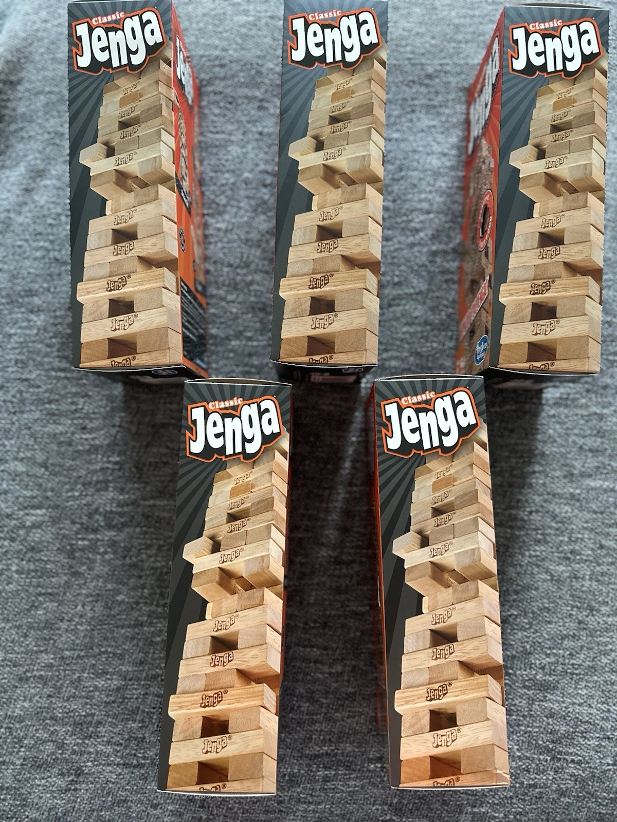 Hasbro Gaming Jenga Genuine Hardwood Blocks Family Strategy Game 1+ Players 6+
