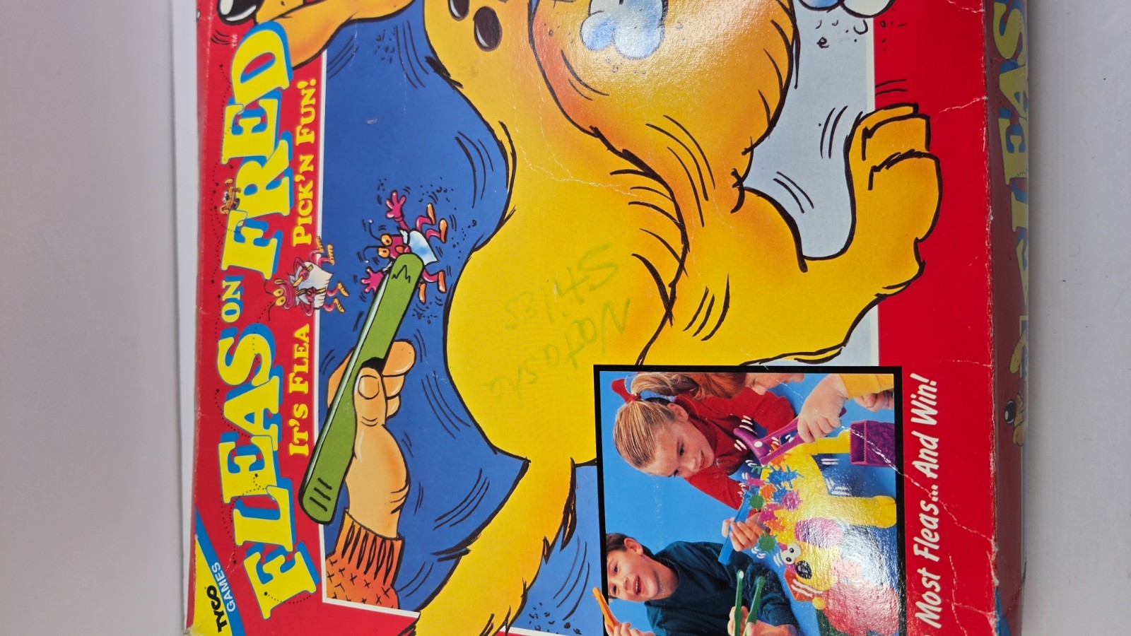 Vintage 1993 Fleas On Fred Tyco Game Tested Missing Pieces Damaged Box Heavy Use