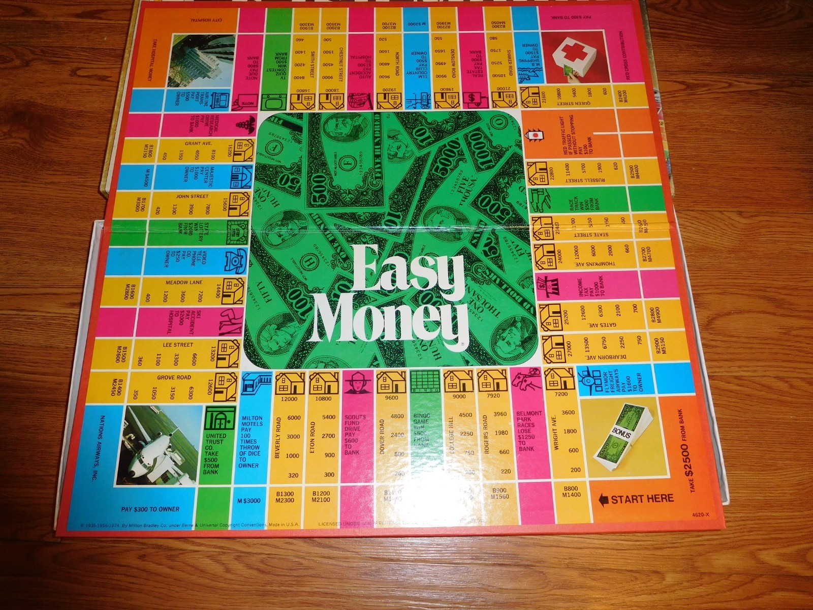 VTG 1974 Milton Bradley Easy Money Board Game #4620 100% Complete