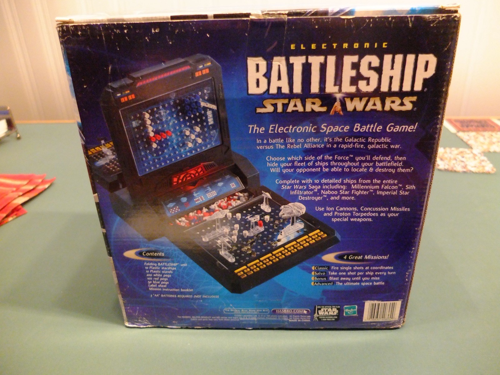 2002 STAR WARS ELECTRONIC BATTLESHIP MILTON BRADLEY BOARD GAME IN ORIGINAL BOX