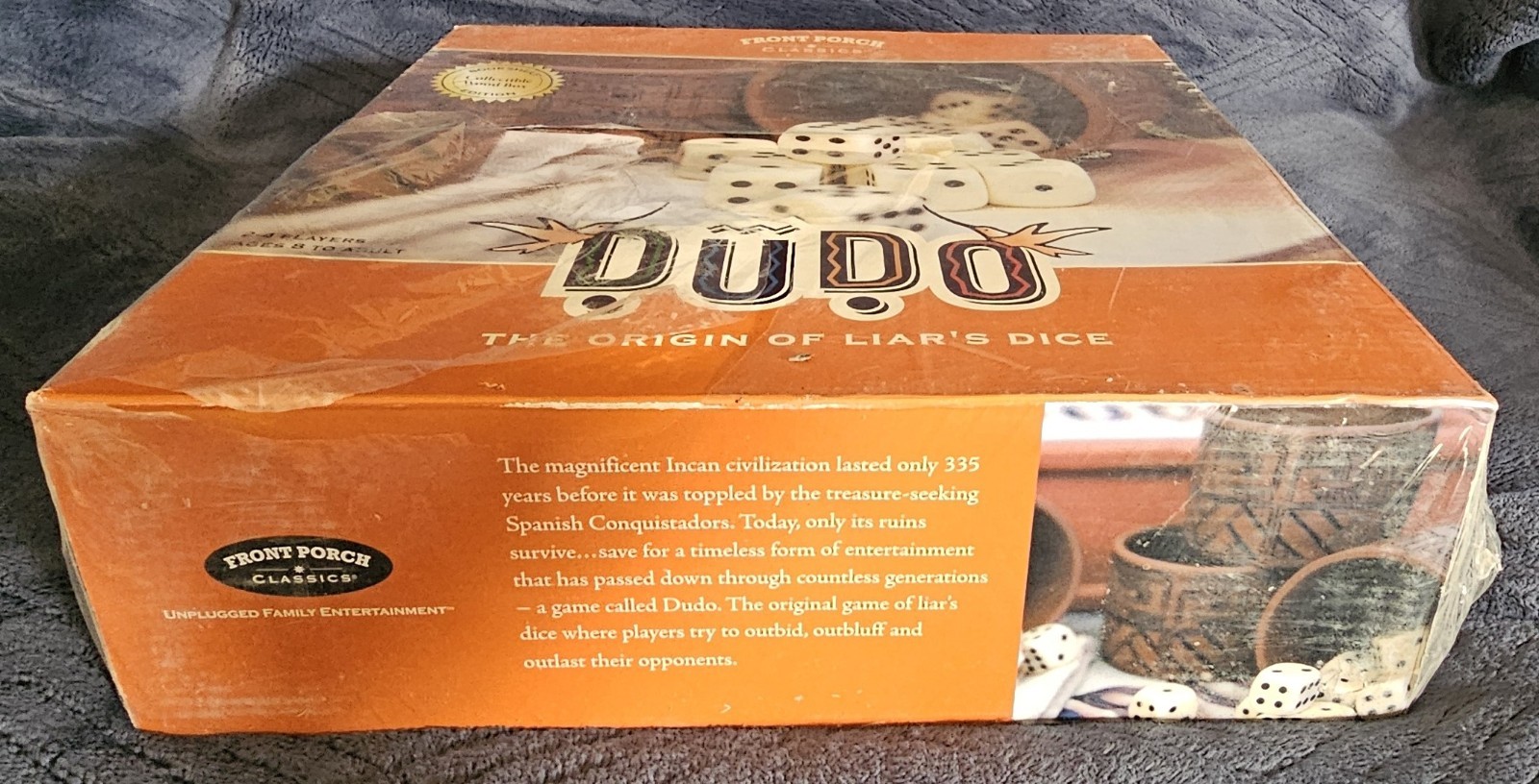 Front Porch Classics – DUDO The Origin of Liar’s Dice Bookshelf Collectible NEW