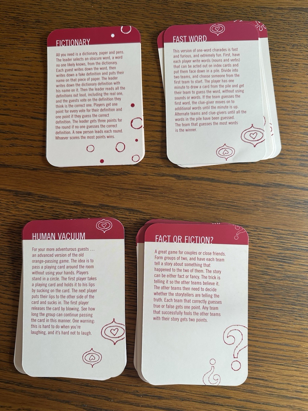 Party Games 50 Incredibly Fun Crowd-Pleasers Game Cards (2002 Compass Labs)
