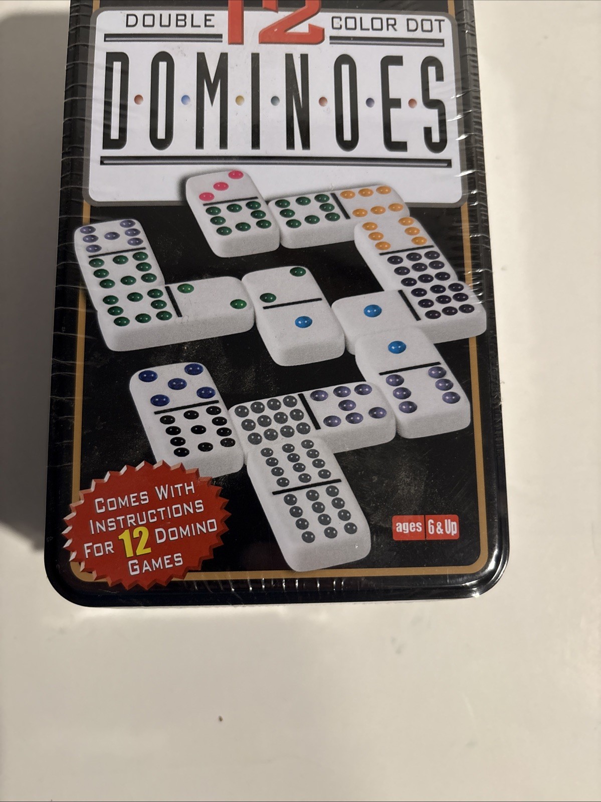 DOMINOES DOUBLE TWELVE 91 COLOR DOT DOMINOES – New Sealed